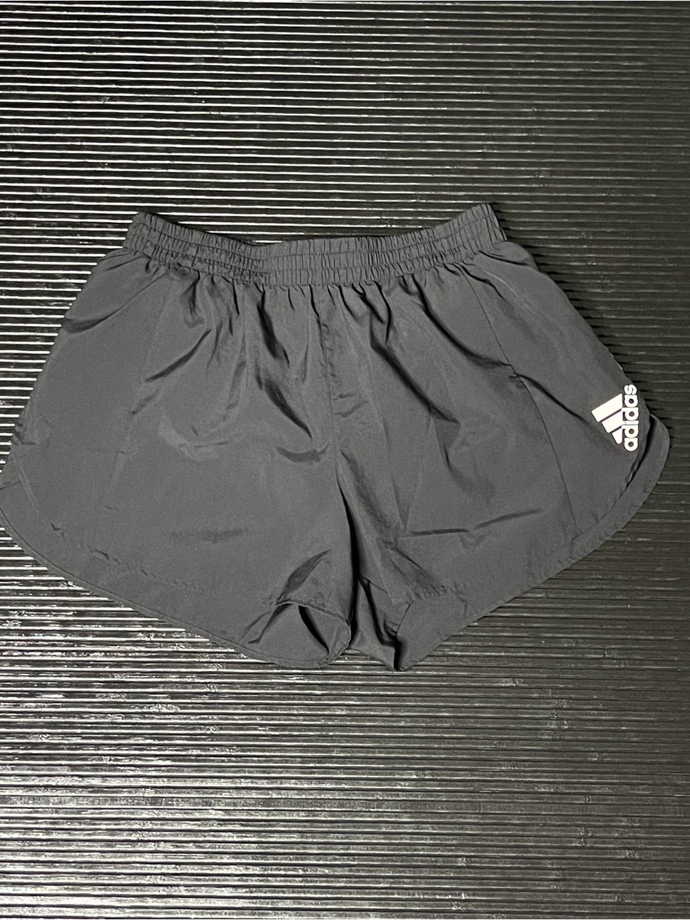adidas Black Running Shorts with Drawstring